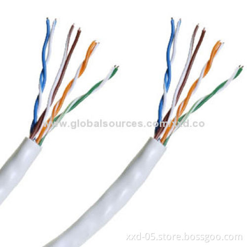 Full copper cat5e unshielded cable, 24awg from china supplier